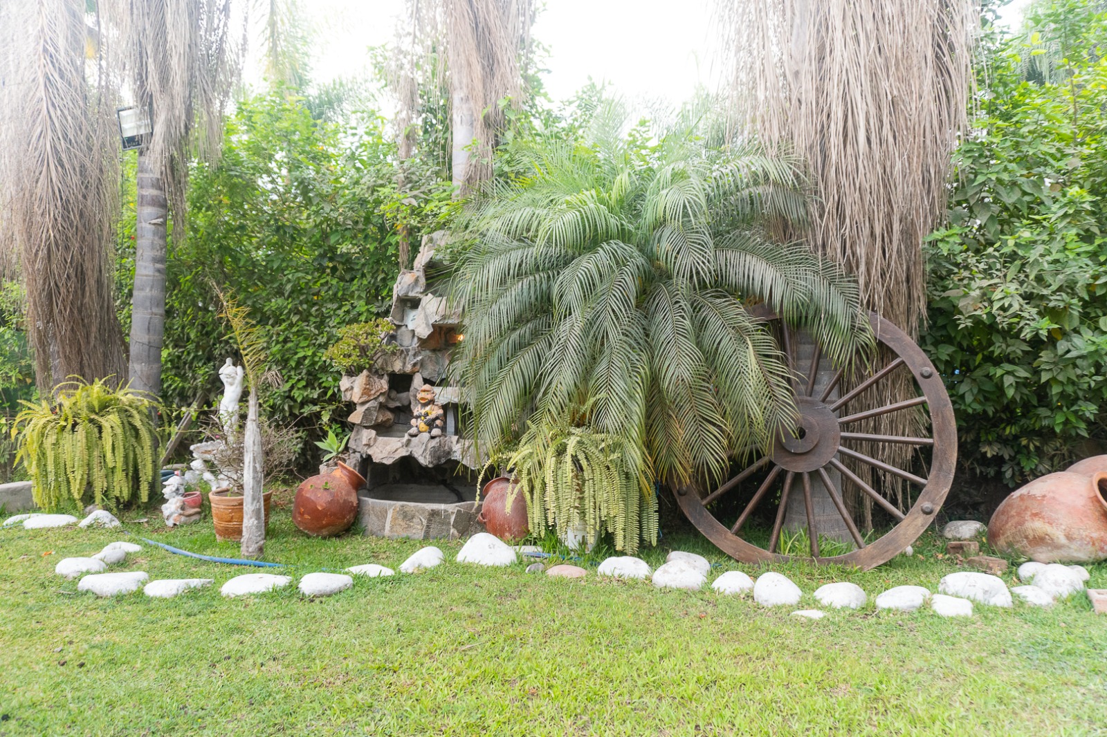 Jardín decorado