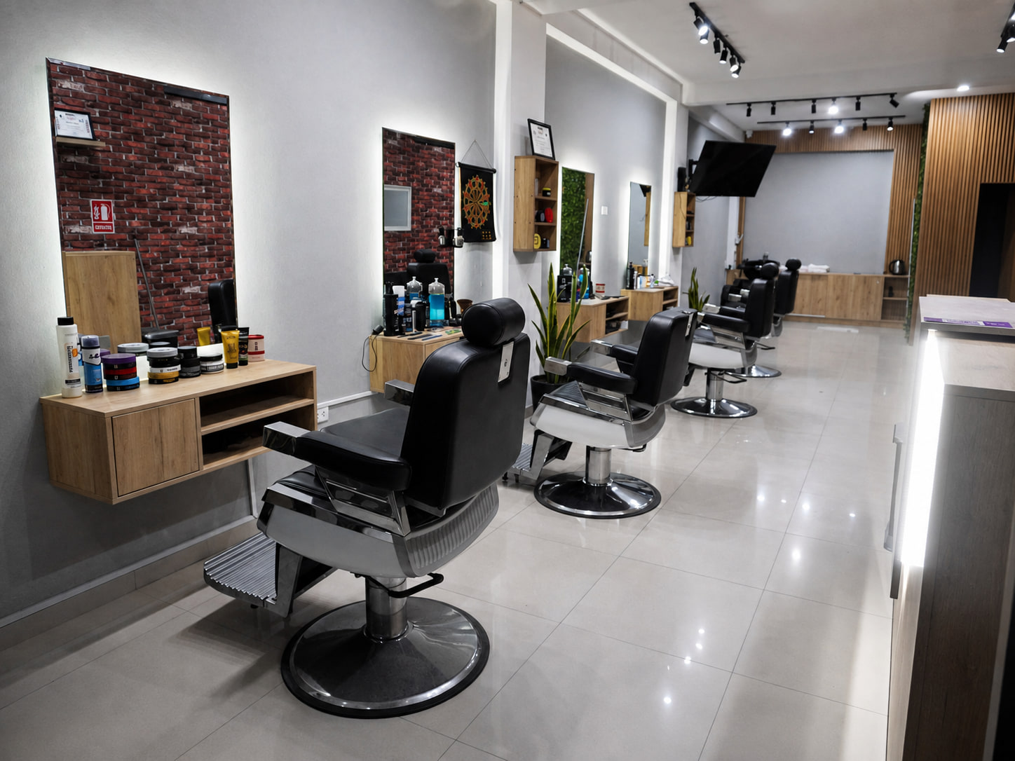 Estación de corte en Mendieta Barber Studio