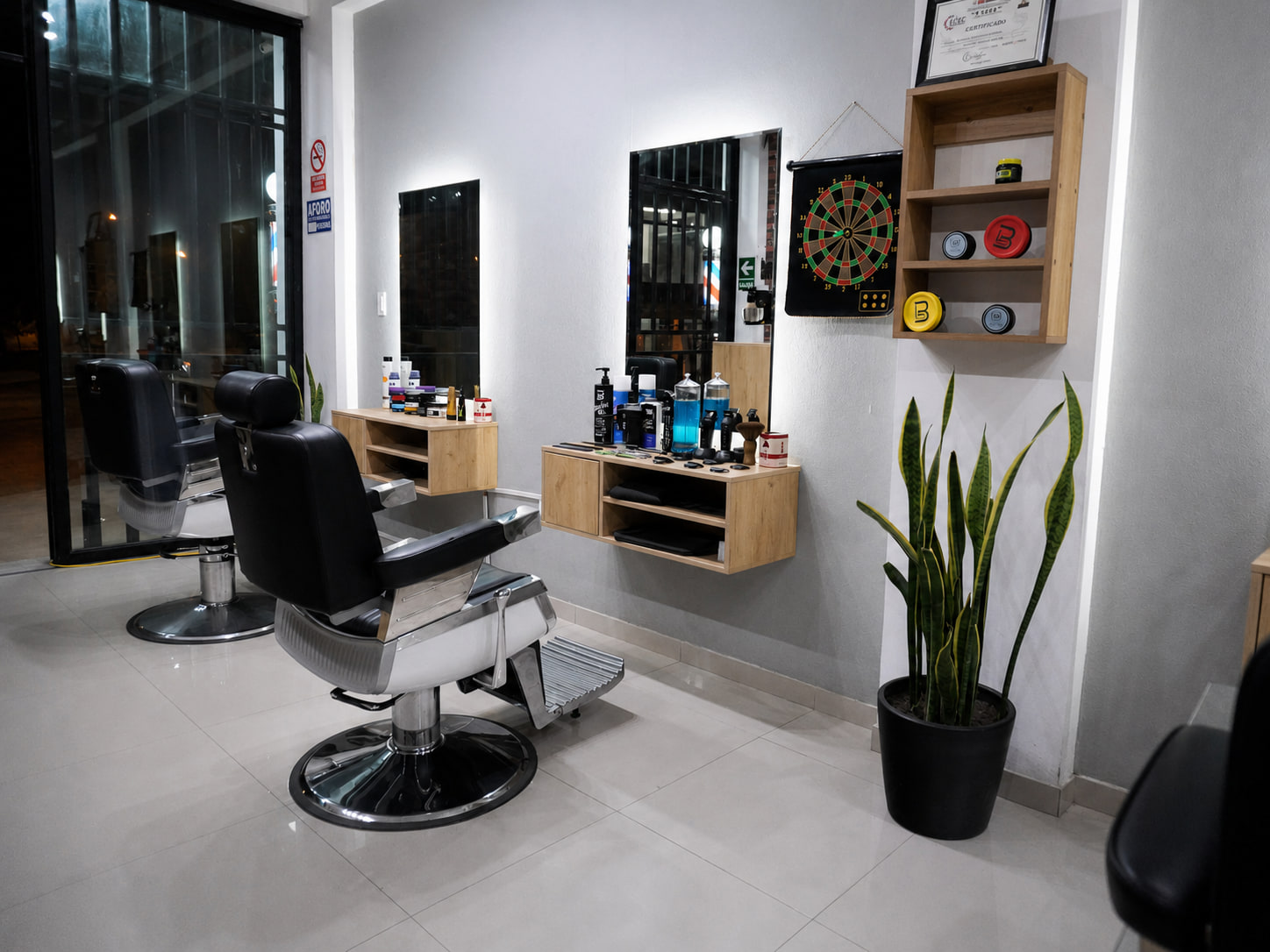Ambiente de Mendieta Barber Studio